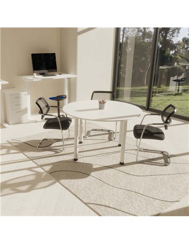 Dynamic Swift Cantilever Visitor Chair Bespoke Colour Stevia Blue KCUP1633
