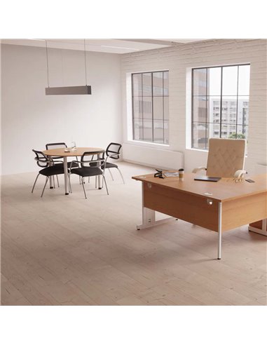 Dynamic Swift Visitor Chair (Straight Leg) Bespoke Colour Stevia Blue KCUP1641
