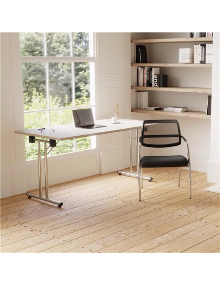 Dynamic Swift Visitor Chair (Straight Leg) Bespoke Colour Stevia Blue KCUP1641 - pic 80850 | FastDaddyshop