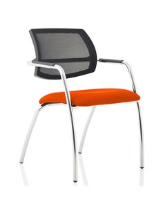Dynamic Swift Visitor Chair (Straight Leg) Bespoke Colour Tabasco Orange KCUP1642