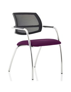 Dynamic Swift Visitor Chair (Straight Leg) Bespoke Colour Tansy Purple KCUP1643
