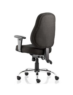Dynamic Storm Task Operator Chair Black Fabric With Arms OP000127 2