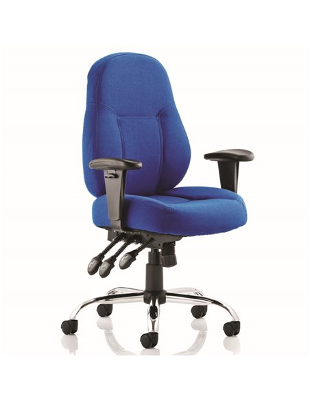 Dynamic Storm Task Operator Chair Blue Fabric With Arms OP000128 - pic 80869 | FastDaddyshop