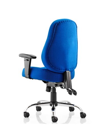 Dynamic Storm Task Operator Chair Blue Fabric With Arms OP000128