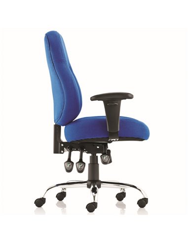 Dynamic Storm Task Operator Chair Blue Fabric With Arms OP000128