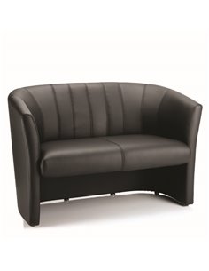 Dynamic Neo Visitor Chair Twin Tub Black Leather BR000105
