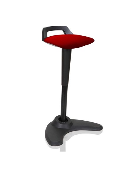 Dynamic Spry Office Stool Black Frame Bespoke Colour Seat Bergamot Cherry KCUP1202 - pic 80883 | FastDaddyshop