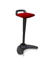Dynamic Spry Office Stool Black Frame Bespoke Colour Seat Bergamot Cherry KCUP1202