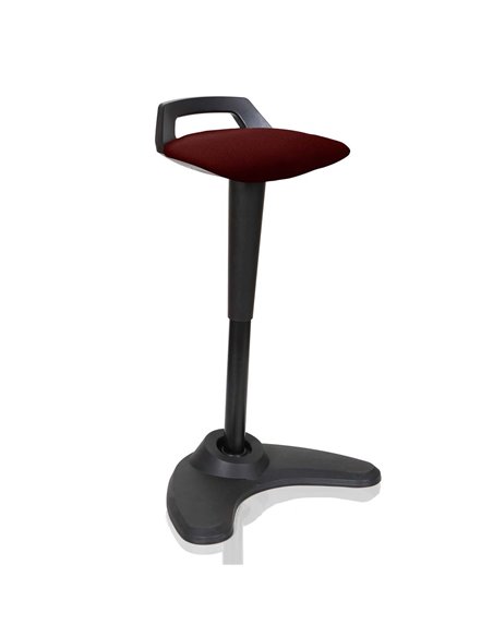 Dynamic Spry Office Stool Black Frame Bespoke Colour Seat Ginseng Chilli KCUP1203 - pic 80889 | FastDaddyshop