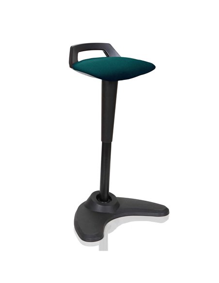 Dynamic Spry Office Stool Black Frame Bespoke Colour Seat Maringa Teal KCUP1204 - pic 80895 | FastDaddyshop
