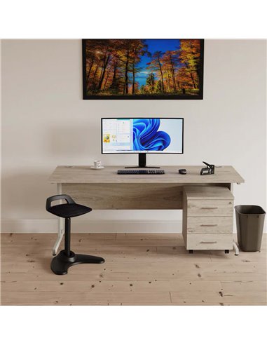 Dynamic Spry Office Stool Black Frame Bespoke Colour Seat Stevia Blue KCUP1207