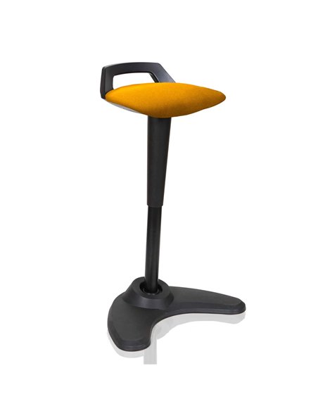 Dynamic Spry Office Stool Black Frame Bespoke Colour Seat Senna Yellow KCUP1208 - pic 80919 | FastDaddyshop