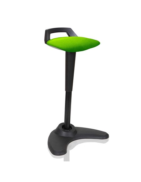 Dynamic Spry Office Stool Black Frame Bespoke Colour Seat Myrrh Green KCUP1209 - pic 80925 | FastDaddyshop