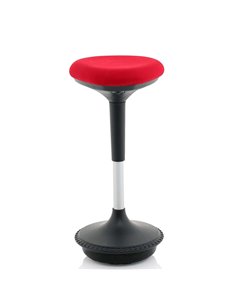 Dynamic Sitall Deluxe Posture Office Stool Red Fabric Seat BR000215