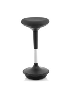 Dynamic Sitall Deluxe Posture Office Stool Black Fabric Seat BR000303