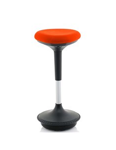 Dynamic Sitall Deluxe Posture Office Stool Bespoke Colour Tabasco Orange KCUP1554