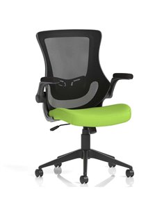 Dynamic Orbit Black Mesh Back Office Chair Bespoke Colour Seat Myrrh Green KCUP2138