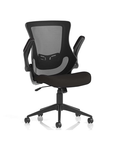 Dynamic Orbit Black Mesh Back Office Chair Bespoke Colour Seat Tabasco Orange KCUP2140