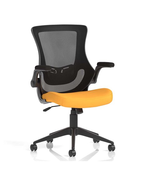 Dynamic Orbit Black Mesh Back Office Chair Bespoke Colour Seat Senna Yellow KCUP2141 - pic 81107 | FastDaddyshop