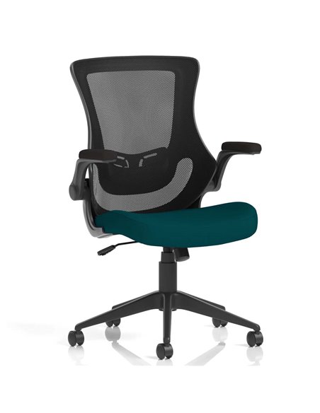 Dynamic Orbit Black Mesh Back Office Chair Bespoke Colour Seat Maringa Teal KCUP2143 - pic 81125 | FastDaddyshop