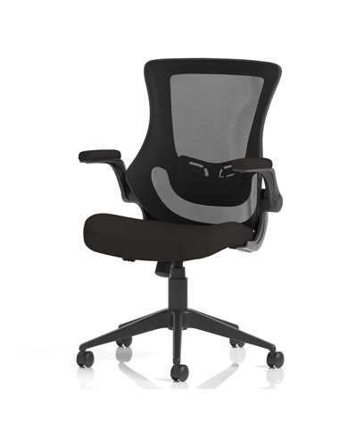Dynamic Orbit Black Mesh Back Office Chair Bespoke Colour Seat Maringa Teal KCUP2143