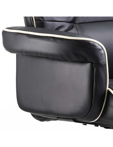 Dynamic Chelsea Executive Office Chair Black Soft Bonded Leather With Arms EX000001