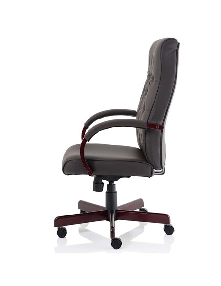 Dynamic Chesterfield Executive Office Chair Brown Leather With Arms EX000003 - pic 81173 | FastDaddyshop