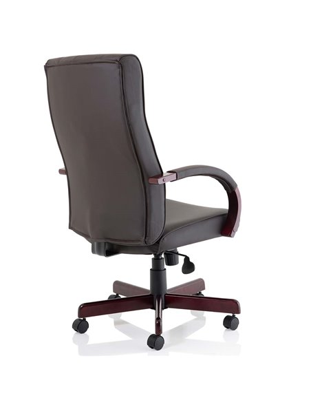 Dynamic Chesterfield Executive Office Chair Brown Leather With Arms EX000003 - pic 81176 | FastDaddyshop