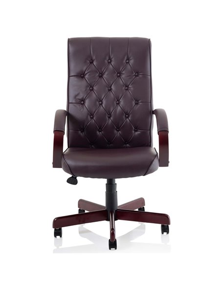Dynamic Chesterfield Executive Office Chair Burgundy Leather With Arms EX000004 - pic 81181 | FastDaddyshop
