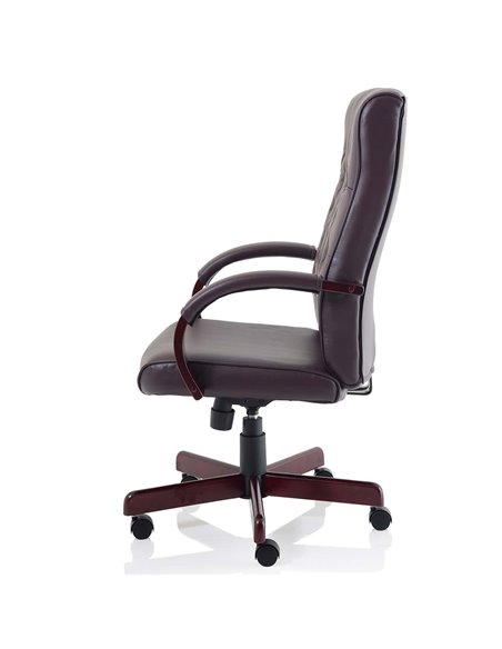 Dynamic Chesterfield Executive Office Chair Burgundy Leather With Arms EX000004 - pic 81183 | FastDaddyshop