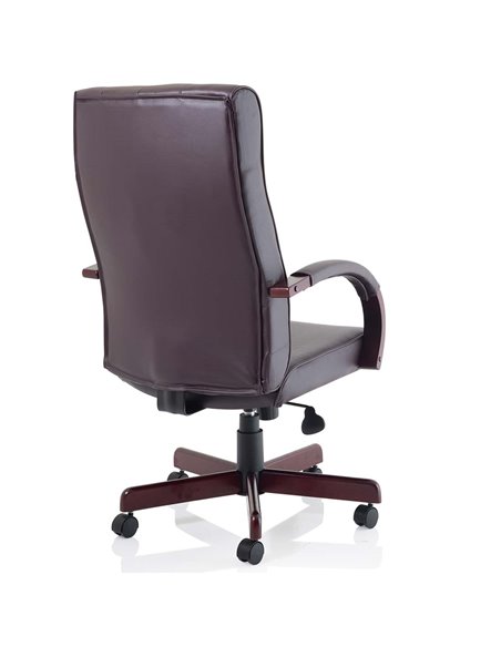 Dynamic Chesterfield Executive Office Chair Burgundy Leather With Arms EX000004 - pic 81186 | FastDaddyshop