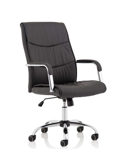 Dynamic Carter Black Luxury Faux Leather Office Chair With Arms EX000148 - pic 81200 | FastDaddyshop