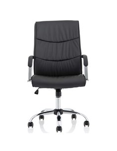 Dynamic Carter Black Luxury Faux Leather Office Chair With Arms EX000148 2