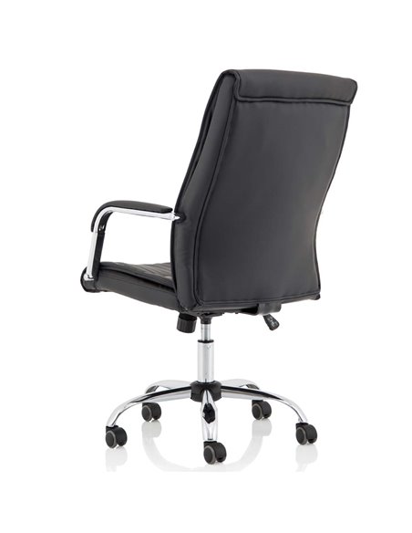 Dynamic Carter Black Luxury Faux Leather Office Chair With Arms EX000148 - pic 81204 | FastDaddyshop