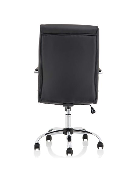 Dynamic Carter Black Luxury Faux Leather Office Chair With Arms EX000148 - pic 81205 | FastDaddyshop
