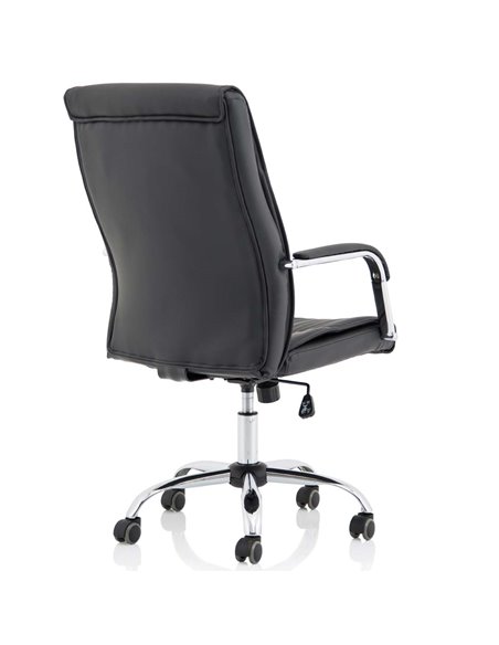 Dynamic Carter Black Luxury Faux Leather Office Chair With Arms EX000148 - pic 81206 | FastDaddyshop