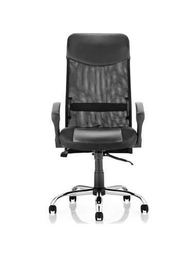 Dynamic Vegas Executive Chair Black Leather Seat Black Mesh Back With Arms EX000074