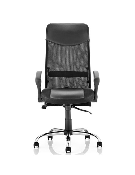 Dynamic Vegas Executive Chair Black Leather Seat Black Mesh Back With Arms EX000074 - pic 81217 | FastDaddyshop