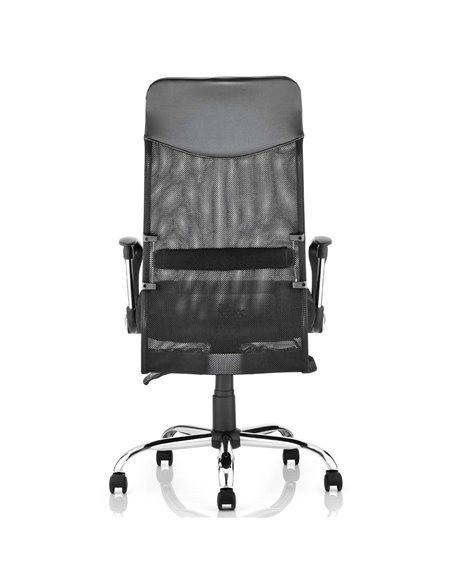 Dynamic Vegas Executive Chair Black Leather Seat Black Mesh Back With Arms EX000074 - pic 81219 | FastDaddyshop