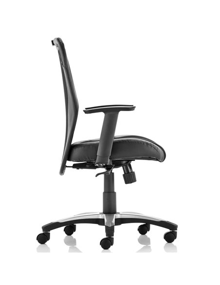 Dynamic Victor II Executive Office Chair Black Leather Black Mesh With Arms EX000075 - pic 81225 | FastDaddyshop