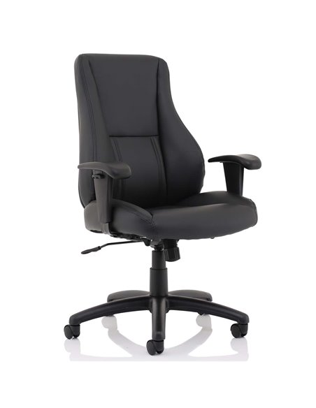 Dynamic Winsor Black Leather Office Chair No Headrest EX000212 - pic 81237 | FastDaddyshop