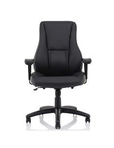 Dynamic Winsor Black Leather Office Chair No Headrest EX000212 2