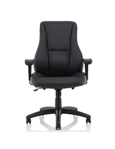 Dynamic Winsor Black Leather Office Chair No Headrest EX000212