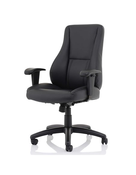 Dynamic Winsor Black Leather Office Chair No Headrest EX000212 - pic 81239 | FastDaddyshop