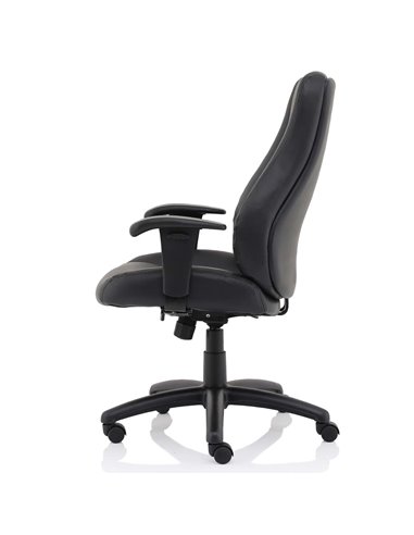 Dynamic Winsor Black Leather Office Chair No Headrest EX000212