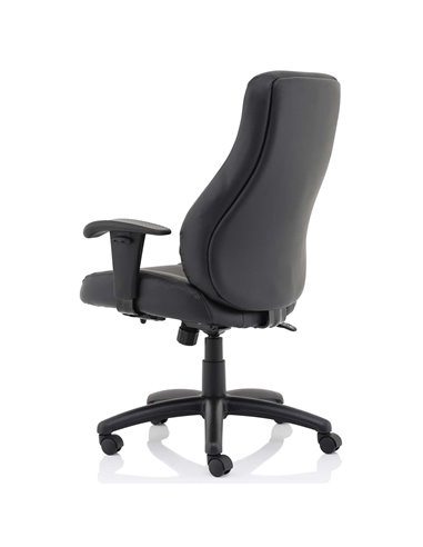 Dynamic Winsor Black Leather Office Chair No Headrest EX000212