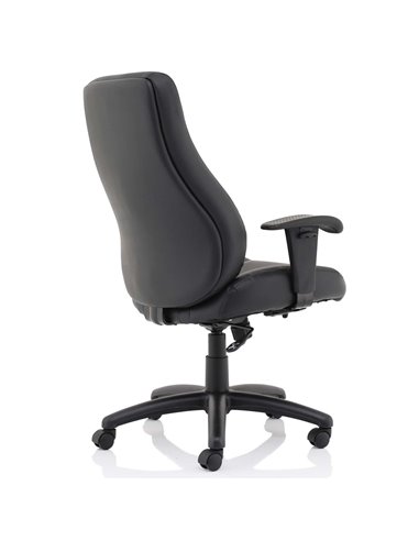 Dynamic Winsor Black Leather Office Chair No Headrest EX000212