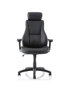 Dynamic Winsor Black Leather Office Chair With Headrest EX000213 2