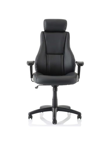 Dynamic Winsor Black Leather Office Chair With Headrest EX000213