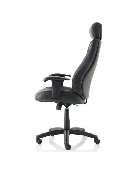 Dynamic Winsor Black Leather Office Chair With Headrest EX000213 - pic 81249 | FastDaddyshop